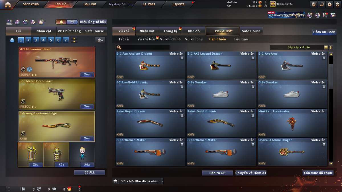 shop acc cf uy tin gia re